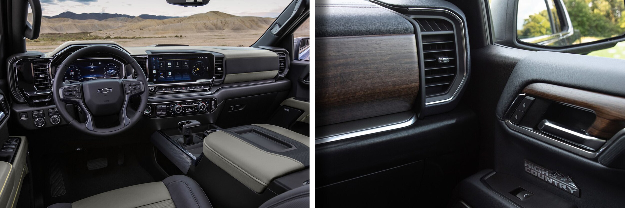 2025 Interior of the Silverado 1500 High Country Trim Level