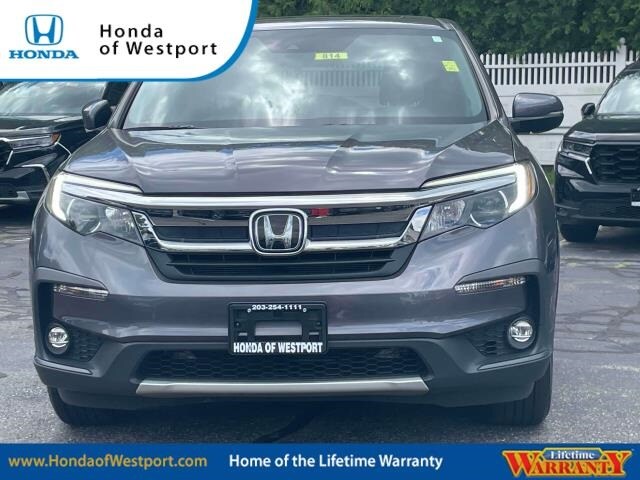 Certified 2021 Honda Pilot EX-L with VIN 5FNYF6H59MB079812 for sale in Westport, CT