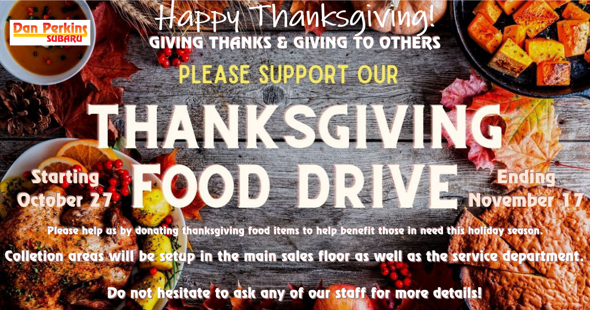 Dan Perkins Subaru Thanksgiving Food Drive Dan Perkins Subaru