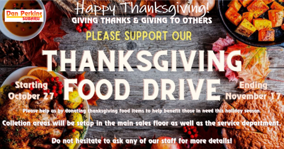 thanksgiving food drive ideas