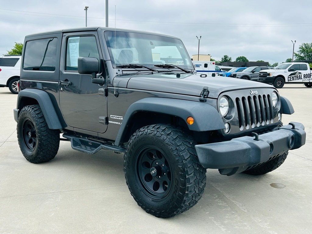 Certified 2017 Jeep Wrangler Sport S with VIN 1C4AJWAG5HL606677 for sale in Mattoon, IL