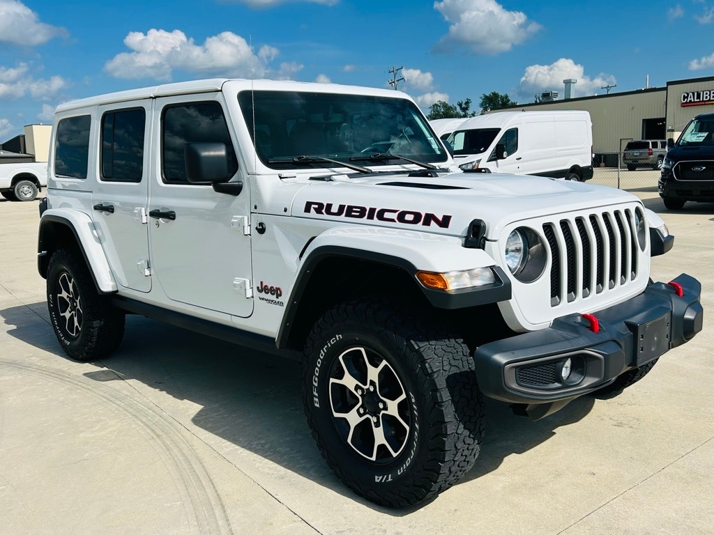 Used 2021 Jeep Wrangler Unlimited Rubicon with VIN 1C4HJXFG2MW777747 for sale in Mattoon, IL