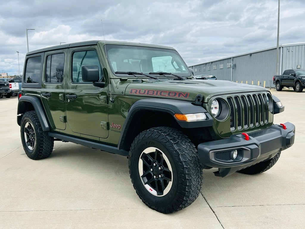 Certified 2021 Jeep Wrangler Unlimited Rubicon with VIN 1C4HJXFN6MW522128 for sale in Mattoon, IL