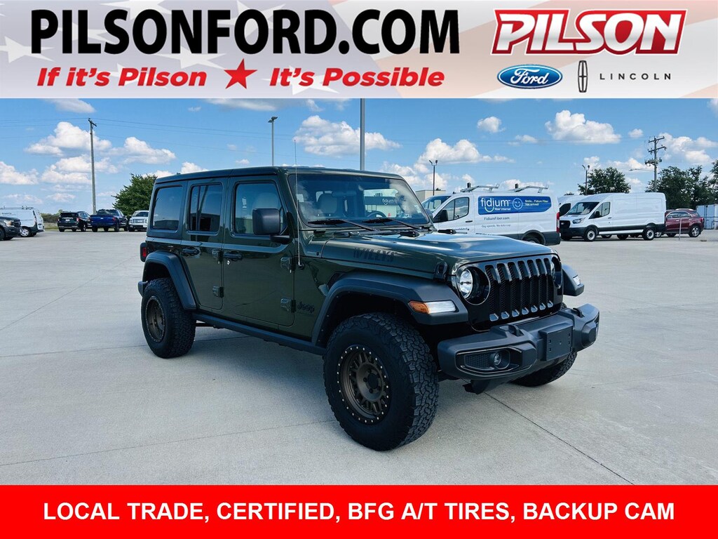 Certified 2022 Jeep Wrangler Unlimited Willys Sport SUV