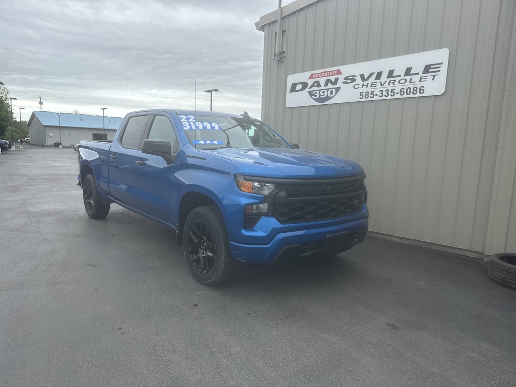 Used 2022 Chevrolet Silverado 1500 Custom 4WD Crew Cab 157 Custom