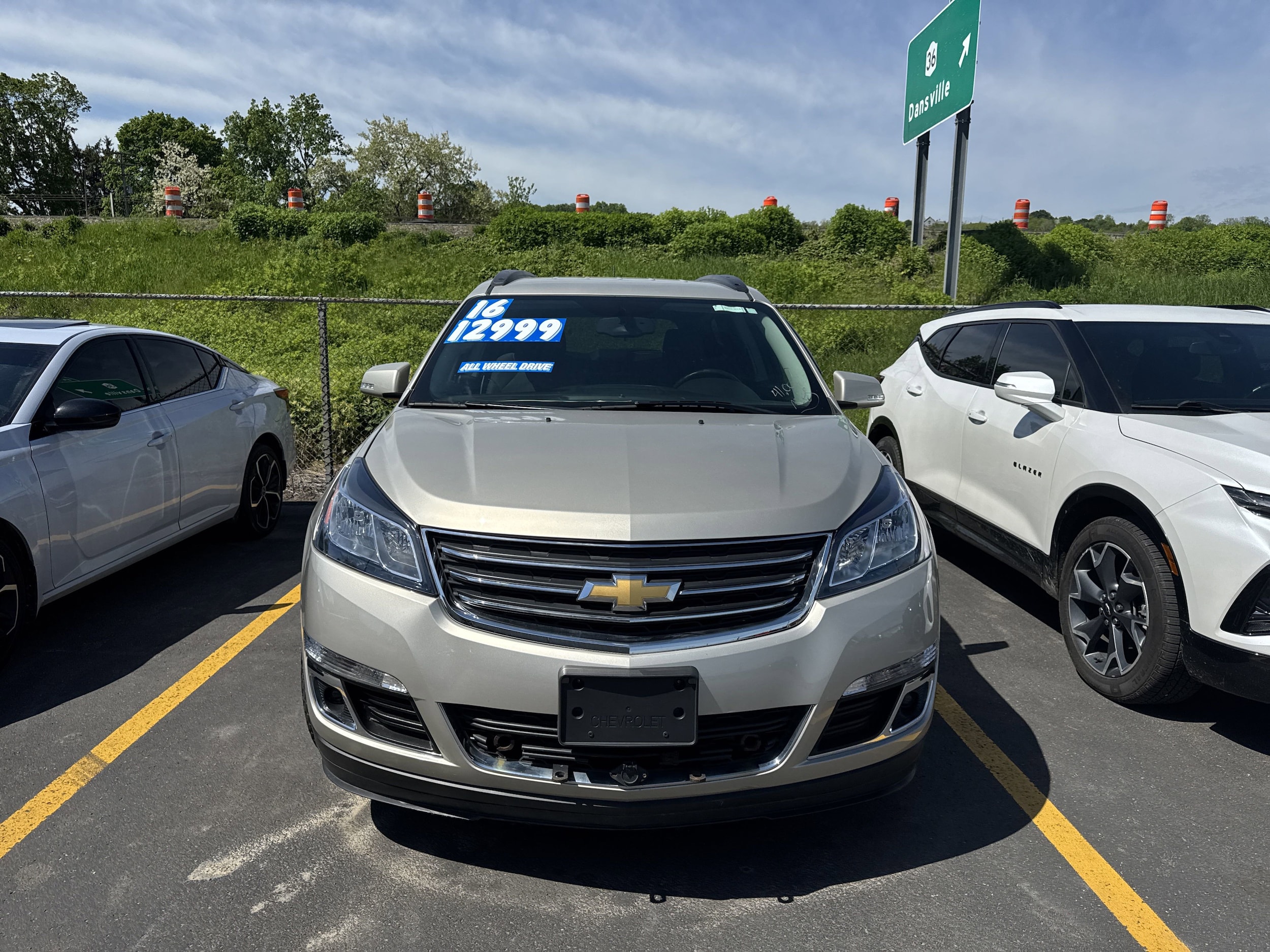 Used 2016 Chevrolet Traverse 1LT with VIN 1GNKVGKD7GJ290347 for sale in Dansville, NY