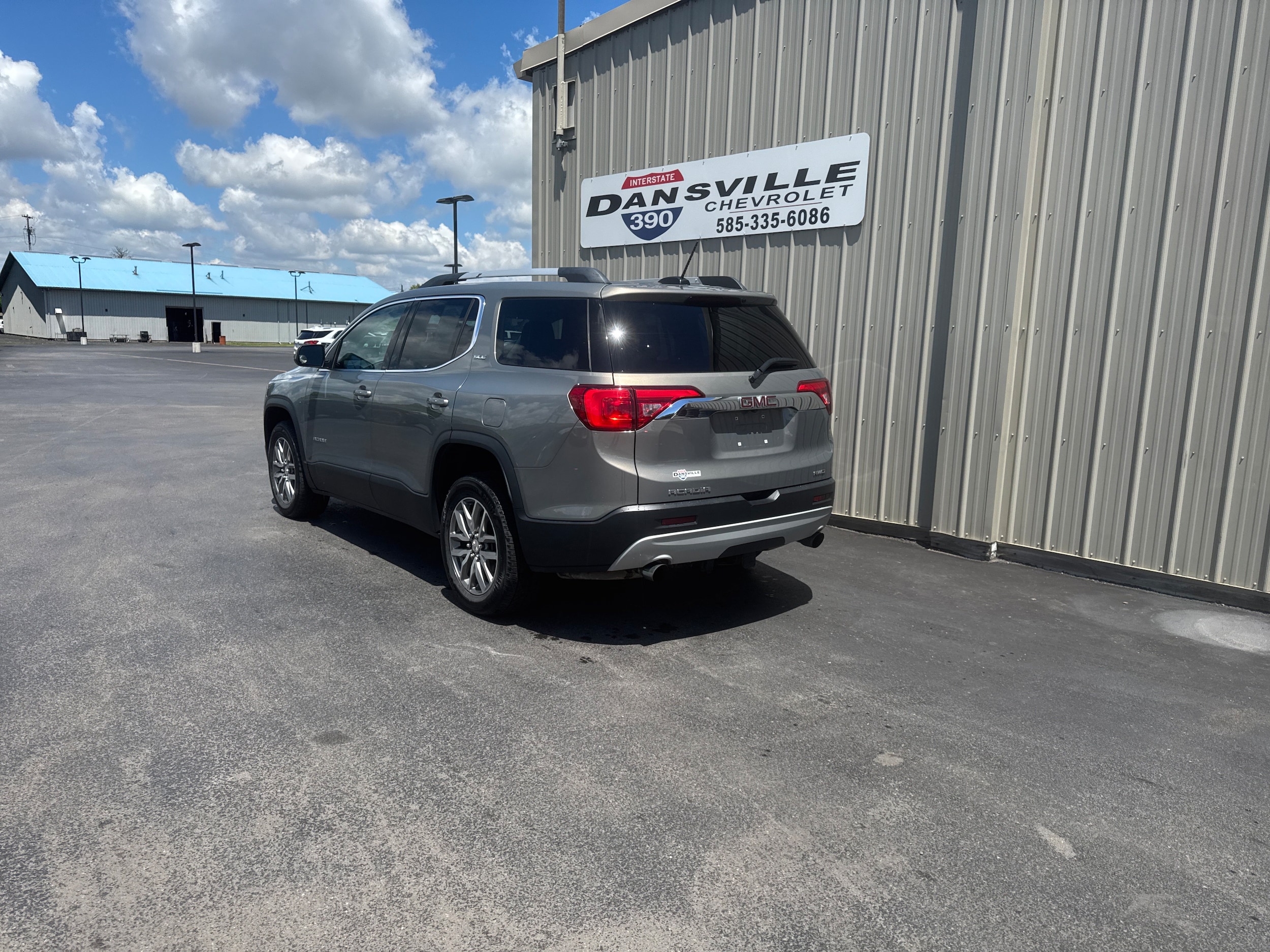 Used 2019 GMC Acadia SLE-2 with VIN 1GKKNSLSXKZ251923 for sale in Dansville, NY