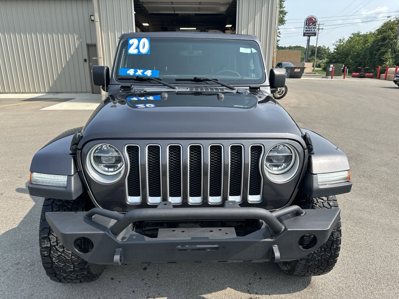 Used 2020 Jeep Wrangler Unlimited Sahara with VIN 1C4HJXEN2LW149749 for sale in Dansville, NY