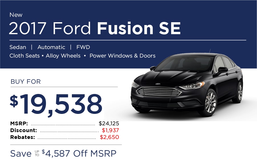 Ford Fusion Special Offer