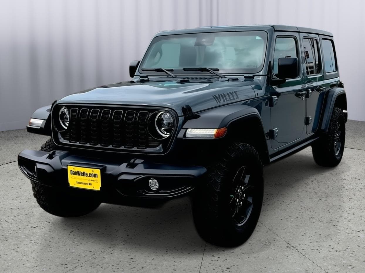 Used 2024 Jeep Wrangler 4-Door Willys with VIN 1C4PJXDG6RW267472 for sale in Sauk Centre, Minnesota
