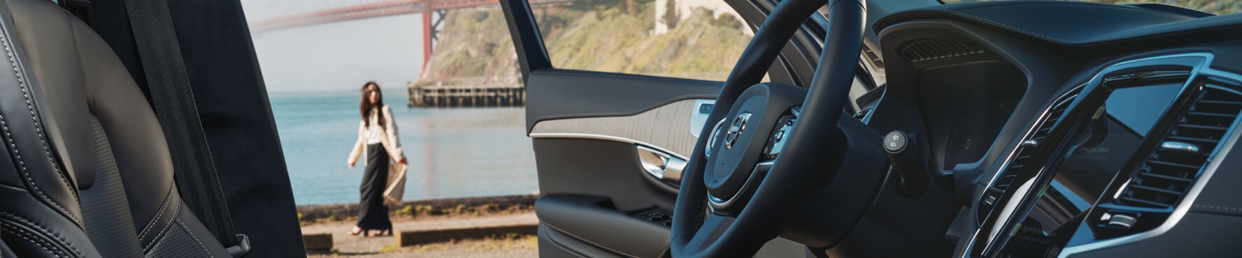 Driving a Volvo Car Near Alexandria, VA