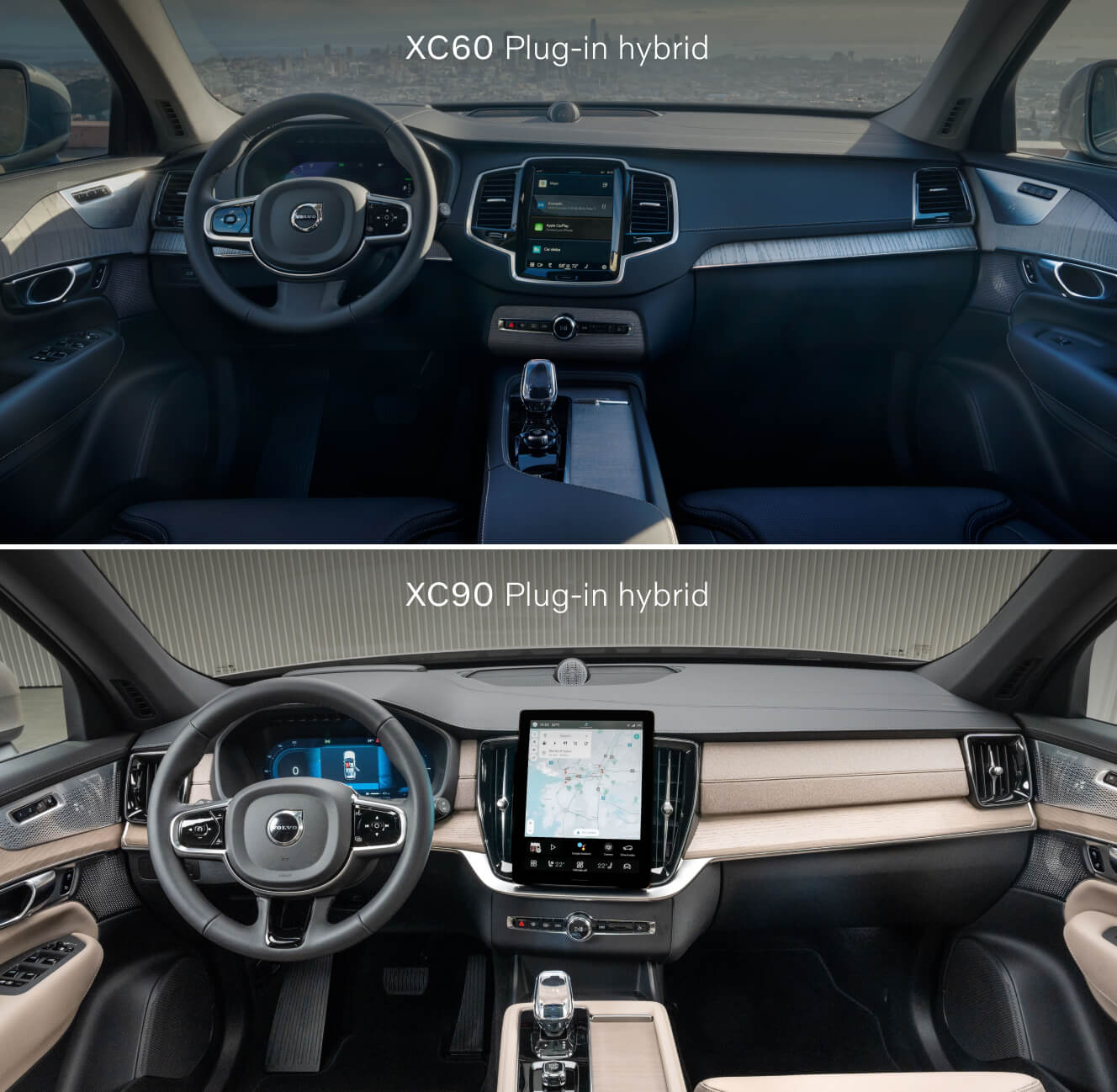 Volvo XC60 Plug-In Hybrid vs. Volvo XC90 Plug-In Hybrid Standard Features