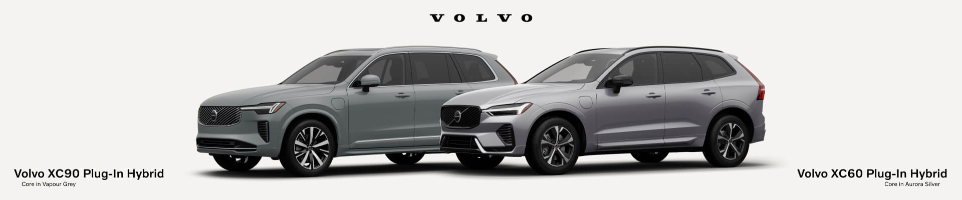 Volvo XC60 Core - Vapour Grey & Volvo XC69 Core - Aurora Silver