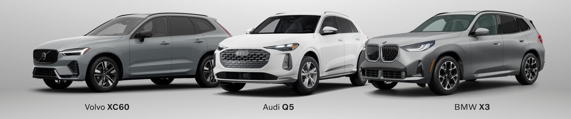 Volvo XC60 Vs. Audi Q5 Vs. BMW X3: Side-by-Side SUV Comparison
