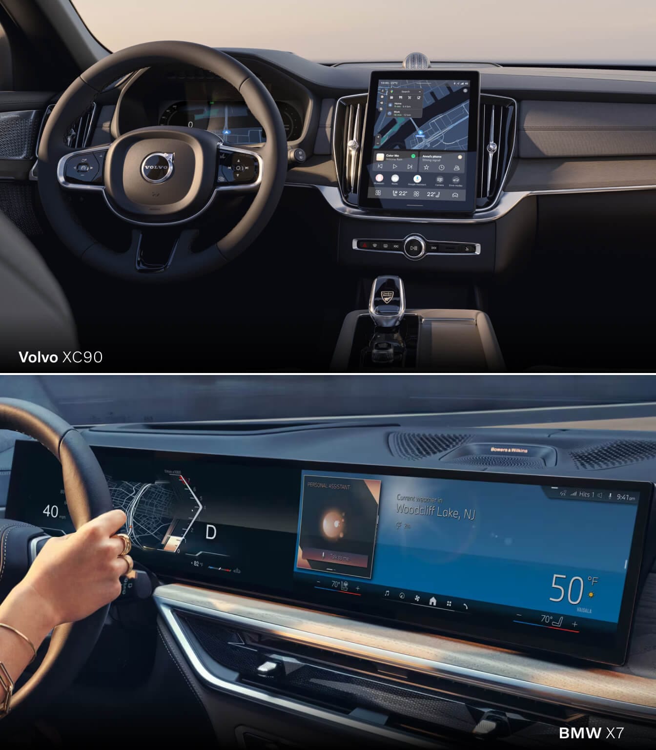 BMW X7 vs. Volvo XC90 Technology