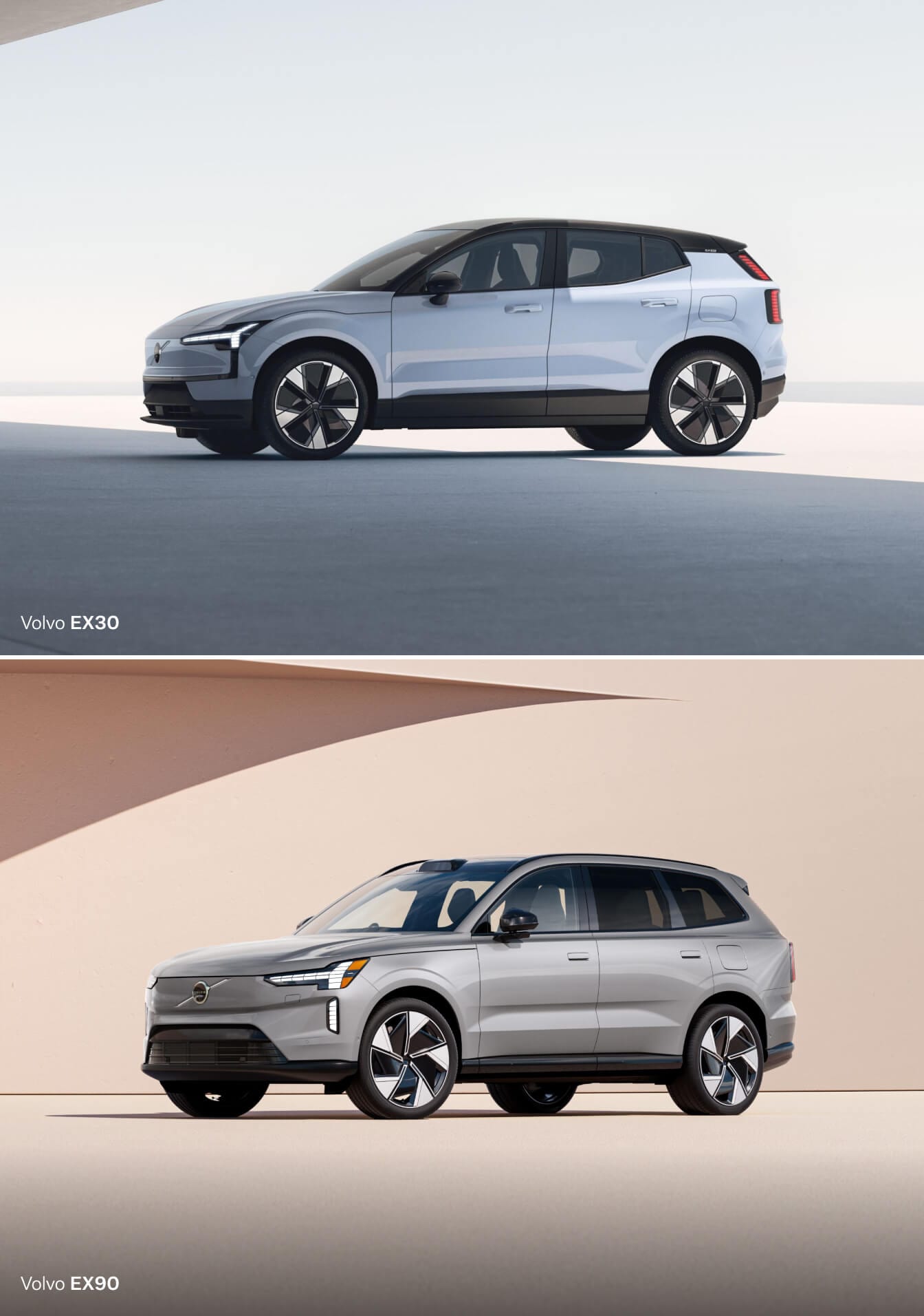 Volvo EX30 vs. Volvo EX90 Performance Specs