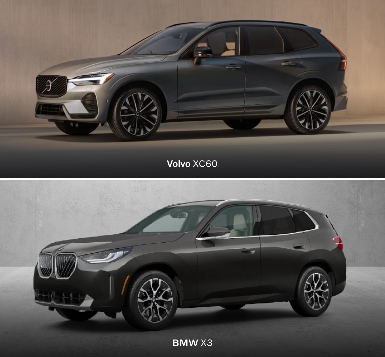 Mild-Hybrid BMW X3 vs. Volvo XC60 Engine Specs