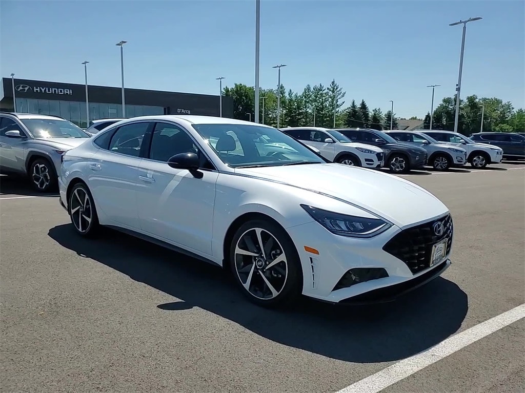 Certified 2021 Hyundai Sonata SEL Plus with VIN 5NPEJ4J23MH069235 for sale in Joliet, IL