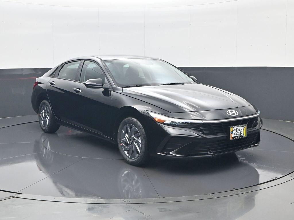 New 2026 Hyundai Elantra Hybrid Blue Sedan