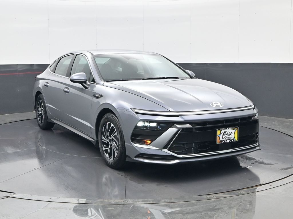 New 2026 Hyundai Sonata Hybrid Blue Sedan
