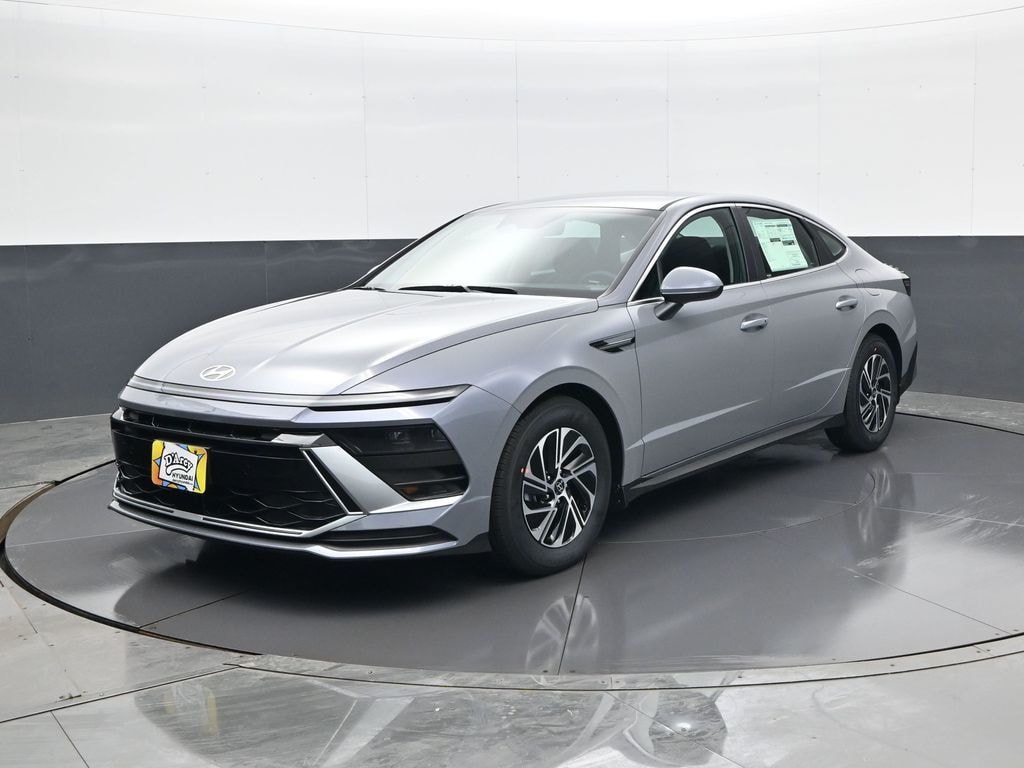 New 2026 Hyundai Sonata Hybrid Blue Sedan