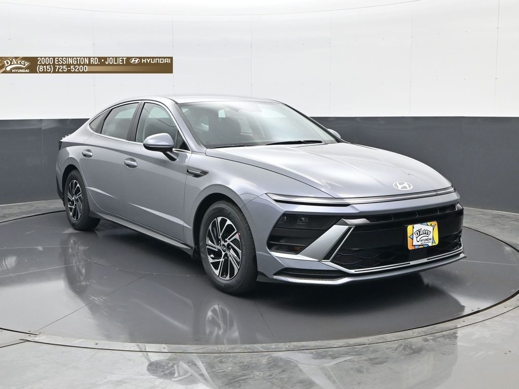 New 2026 Hyundai Sonata Hybrid Blue Sedan