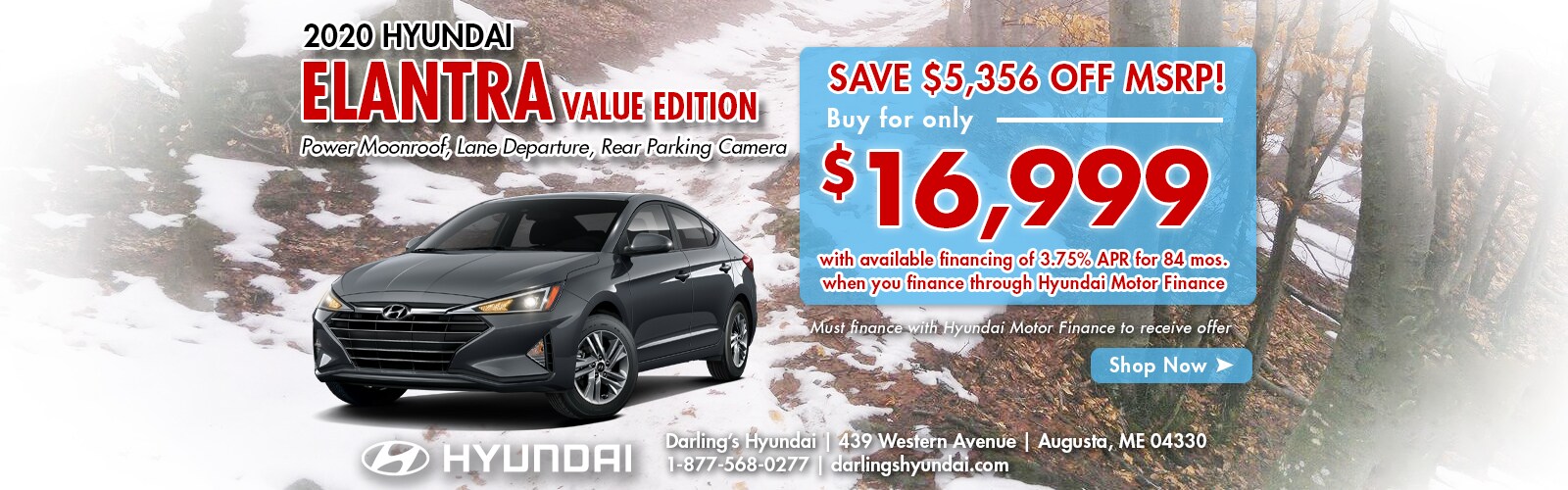 Darling's Hyundai Hyundai Dealership in Augusta, Maine Your source for Hyundai Sales