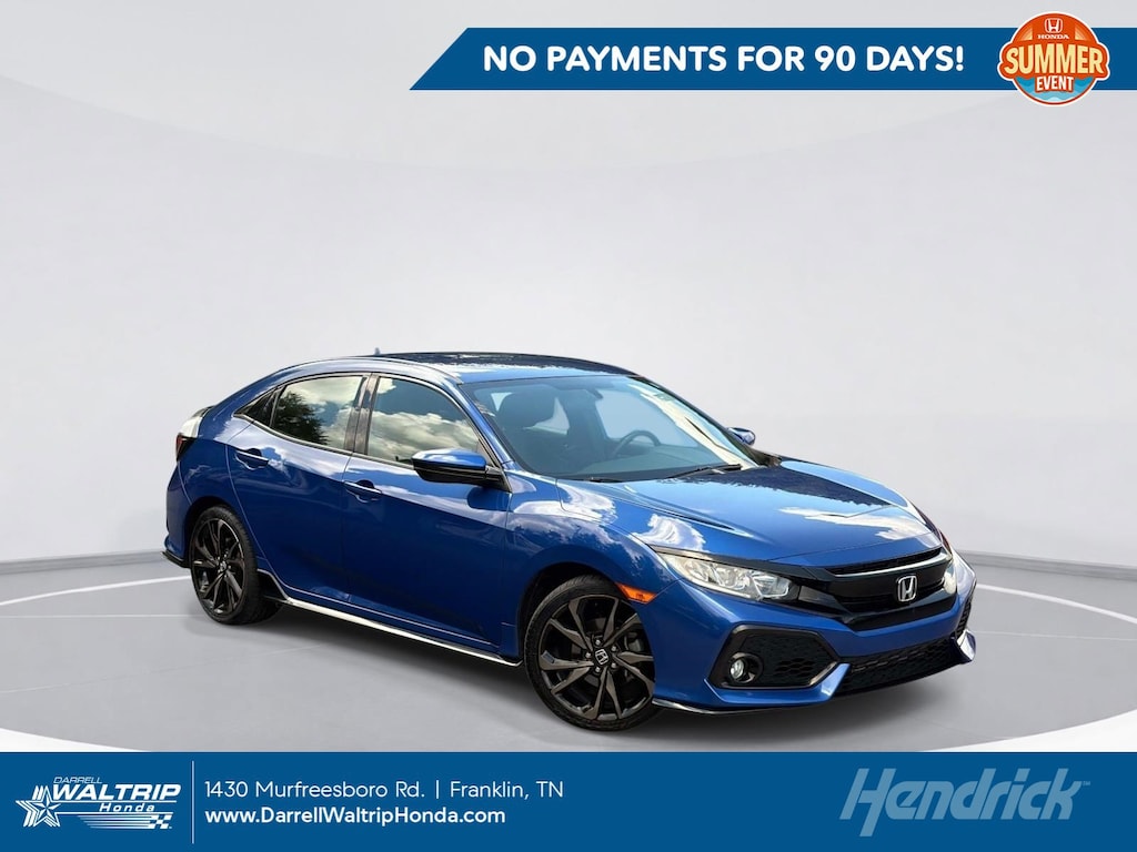 Certified 2018 Honda Civic Sport Hatchback