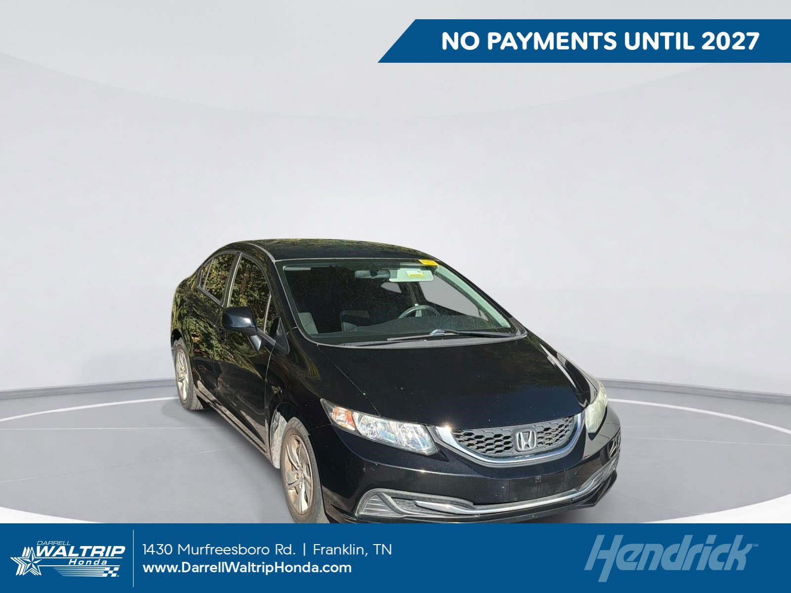 Used 2013 Honda Civic LX with VIN 19XFB2F5XDE259059 for sale in Franklin, TN