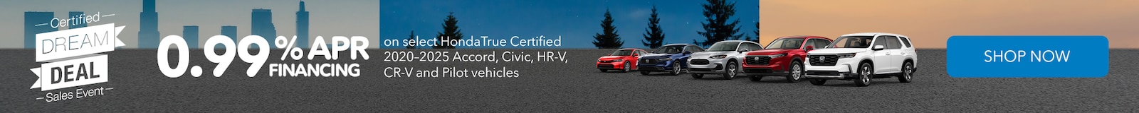 0.99% APR - Honda CPO