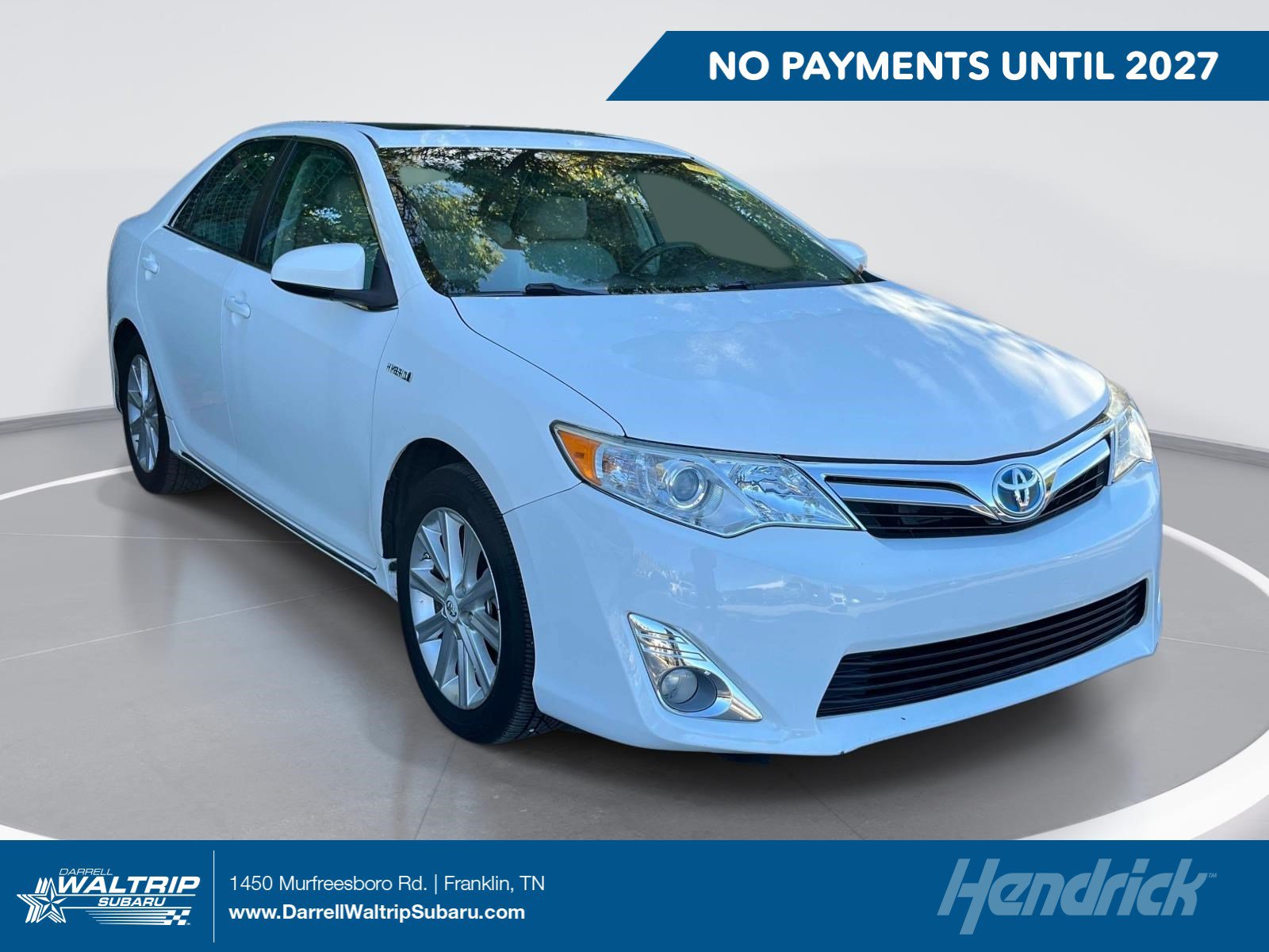 Used 2012 Toyota Camry XLE Hybrid with VIN 4T1BD1FK2CU034249 for sale in Franklin, TN