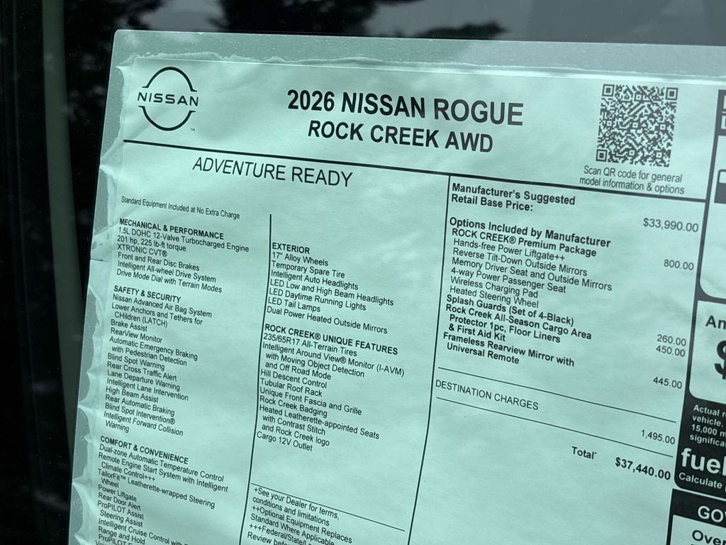 New 2026 Nissan Rogue Rock Creek SUV