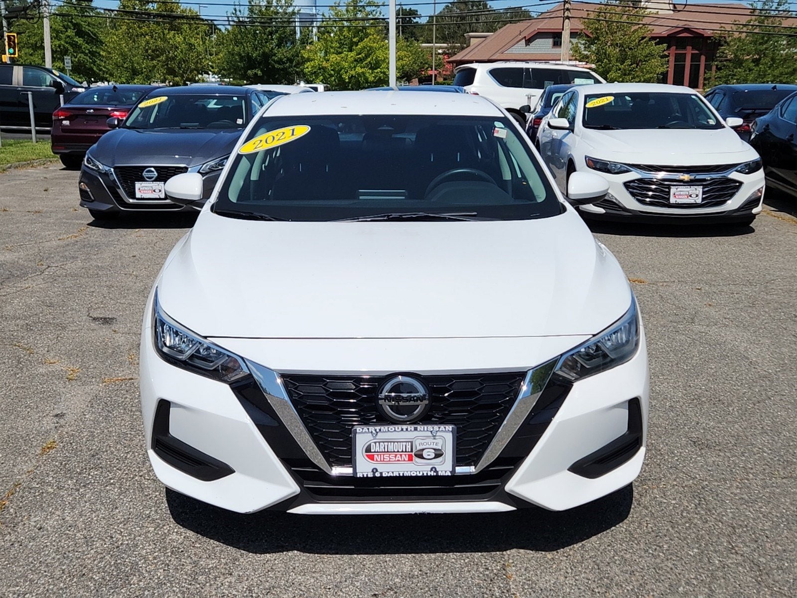 Certified 2021 Nissan Sentra S with VIN 3N1AB8BV6MY235507 for sale in Dartmouth, MA