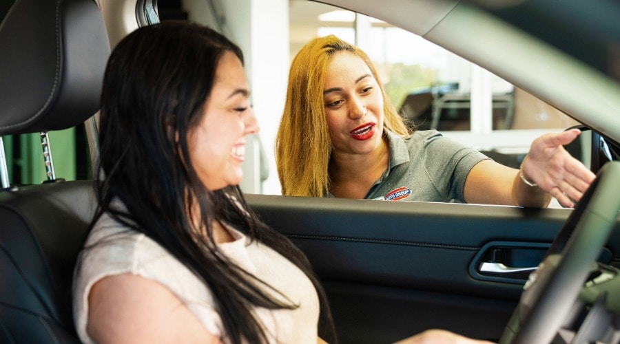 Customer in Car