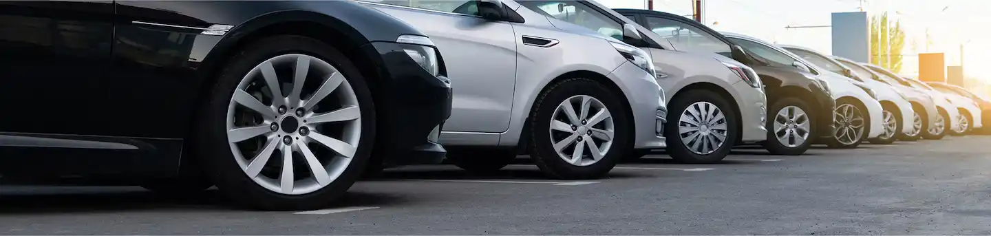 Row of pre-owned vehicles for sale at Dave Gill Chevrolet Columbus Ohio