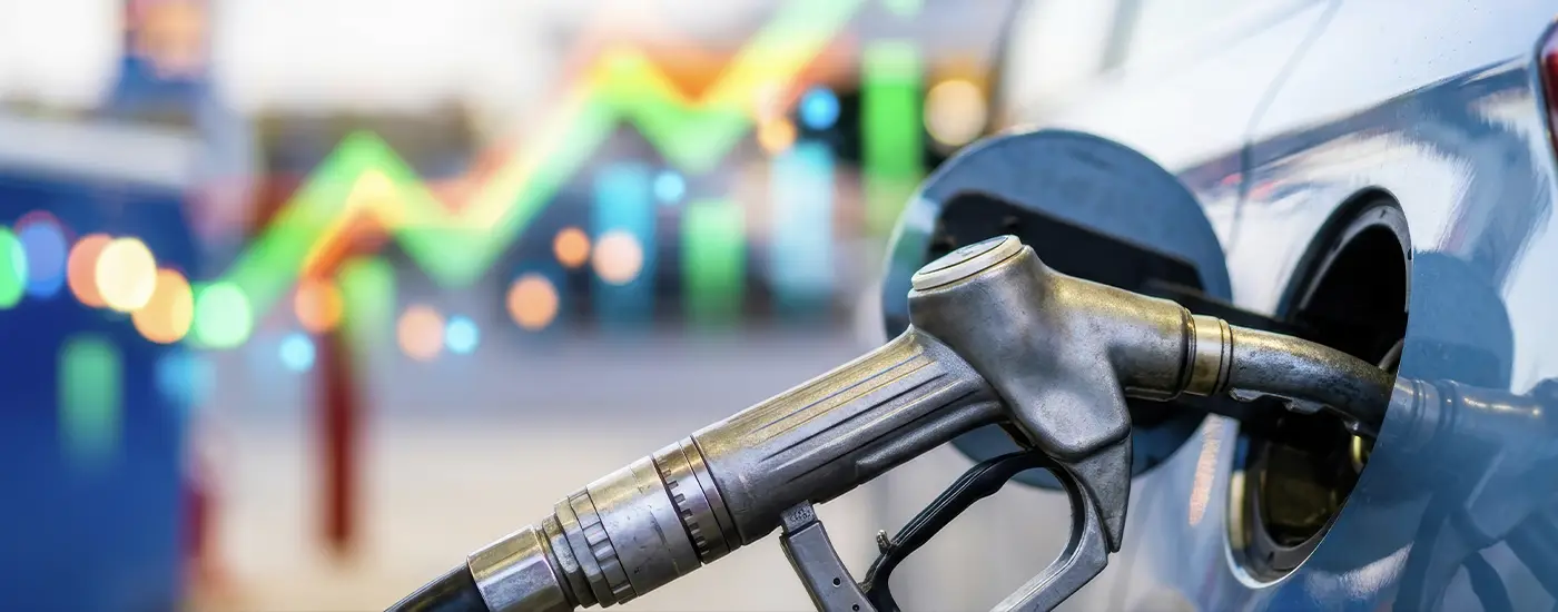 Rising gas prices at Columbus Ohio fuel station - Dave Gill Chevrolet offers fuel-efficient Chevy Trax and Chevy EVs as alternatives