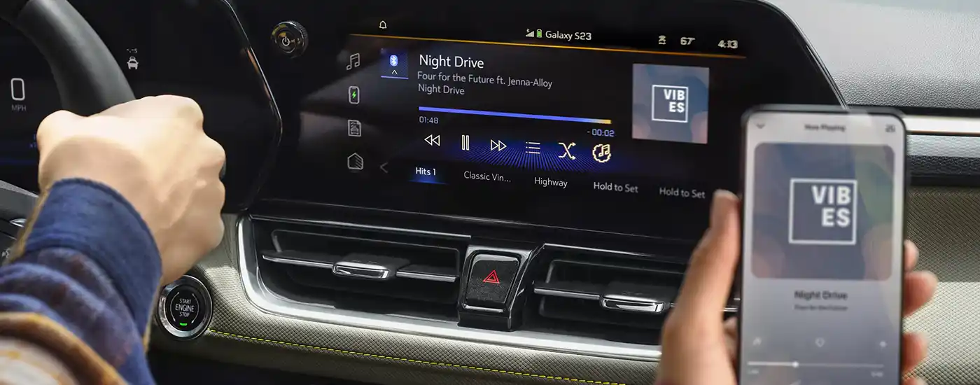 View of the entertainment center in a&nbsp;2026 Chevy Trailblazer