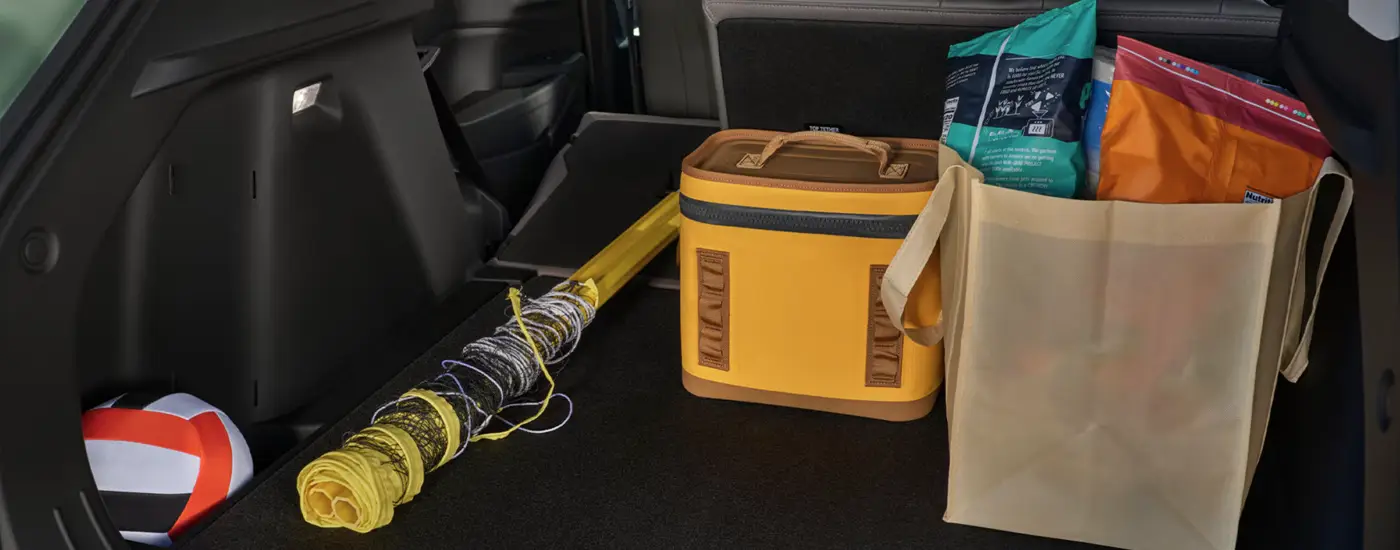 2026 Chevy Trax trunk space being shown off