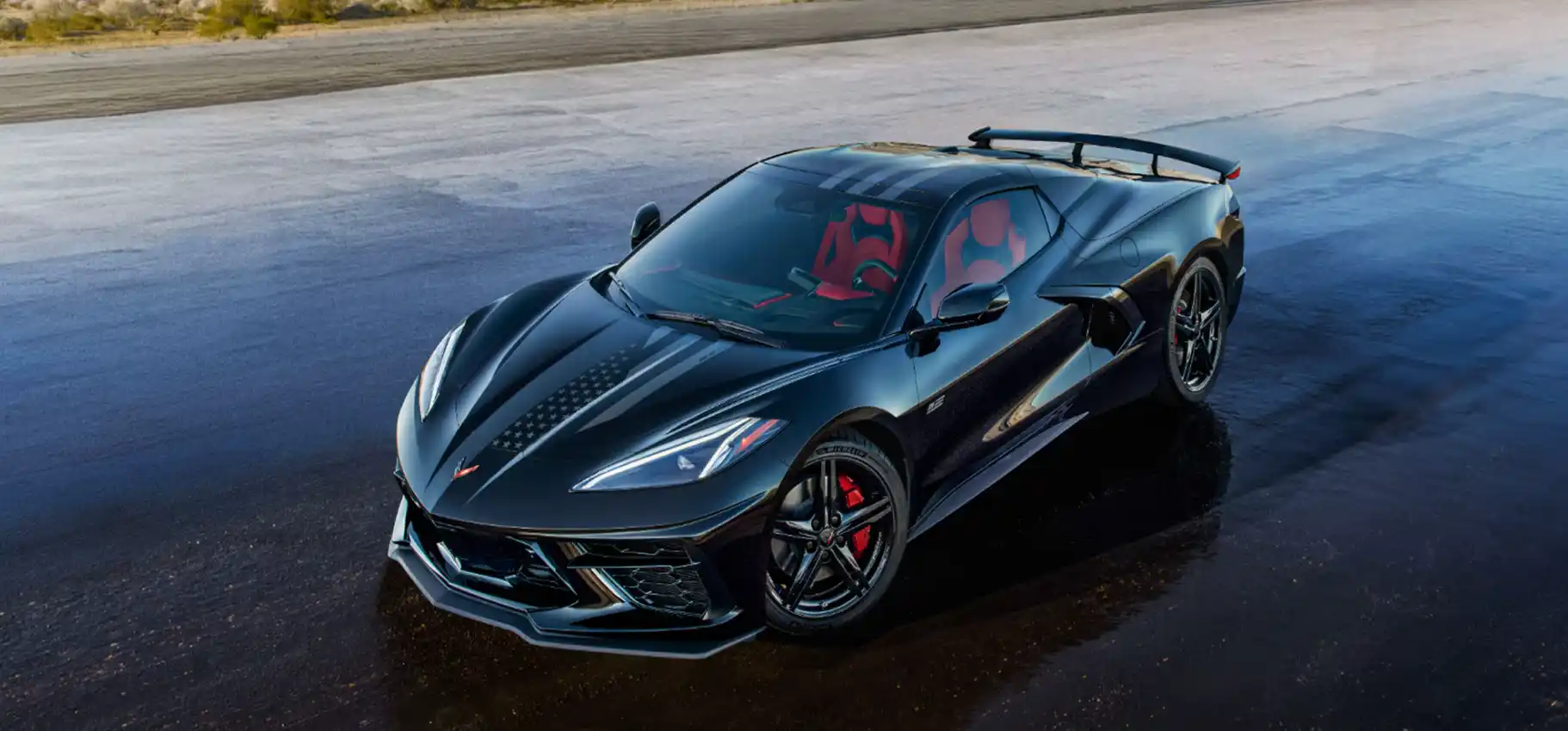 2026 Chevrolet Corvette Stingray front view in Torch Red at Dave Gill Chevrolet Columbus Ohio