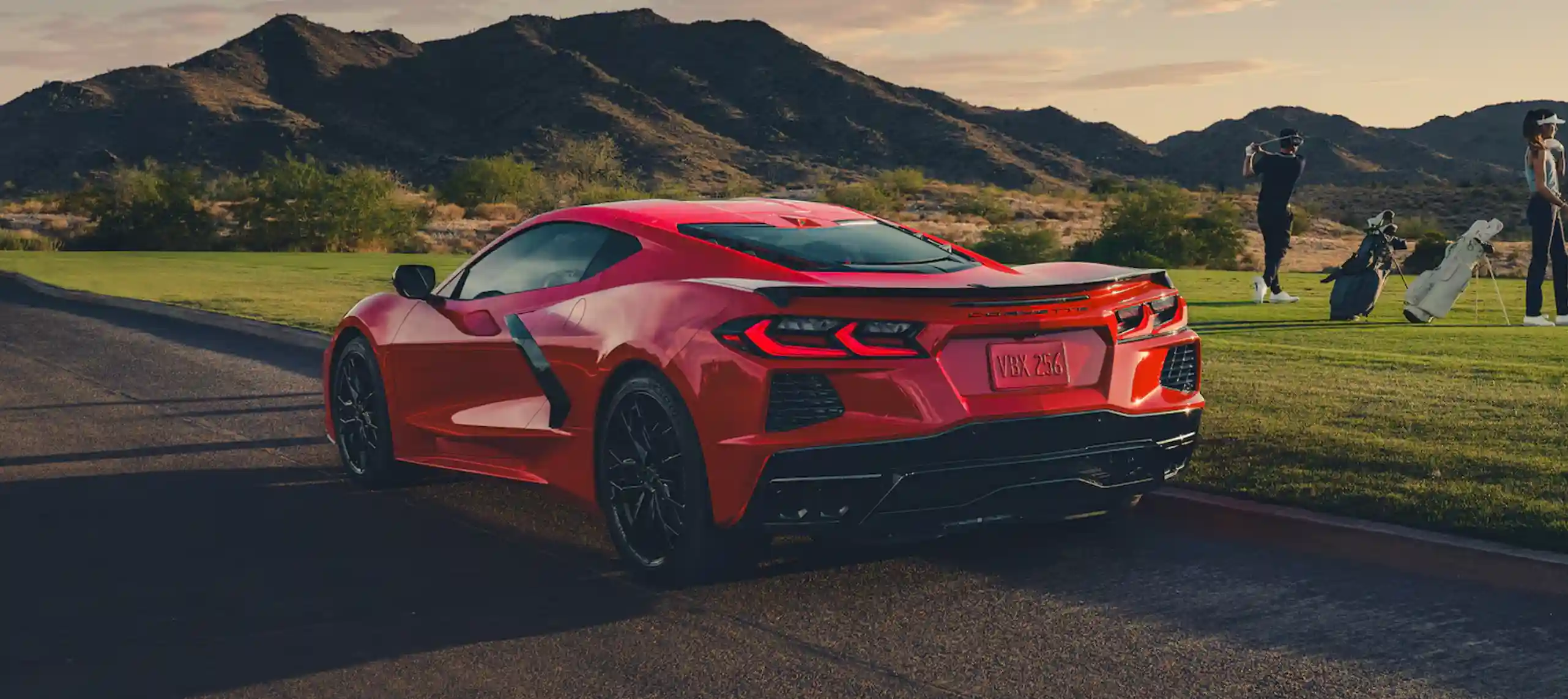 2026 Chevrolet Corvette Stingray side view in Torch Red at Dave Gill Chevrolet Columbus Ohio