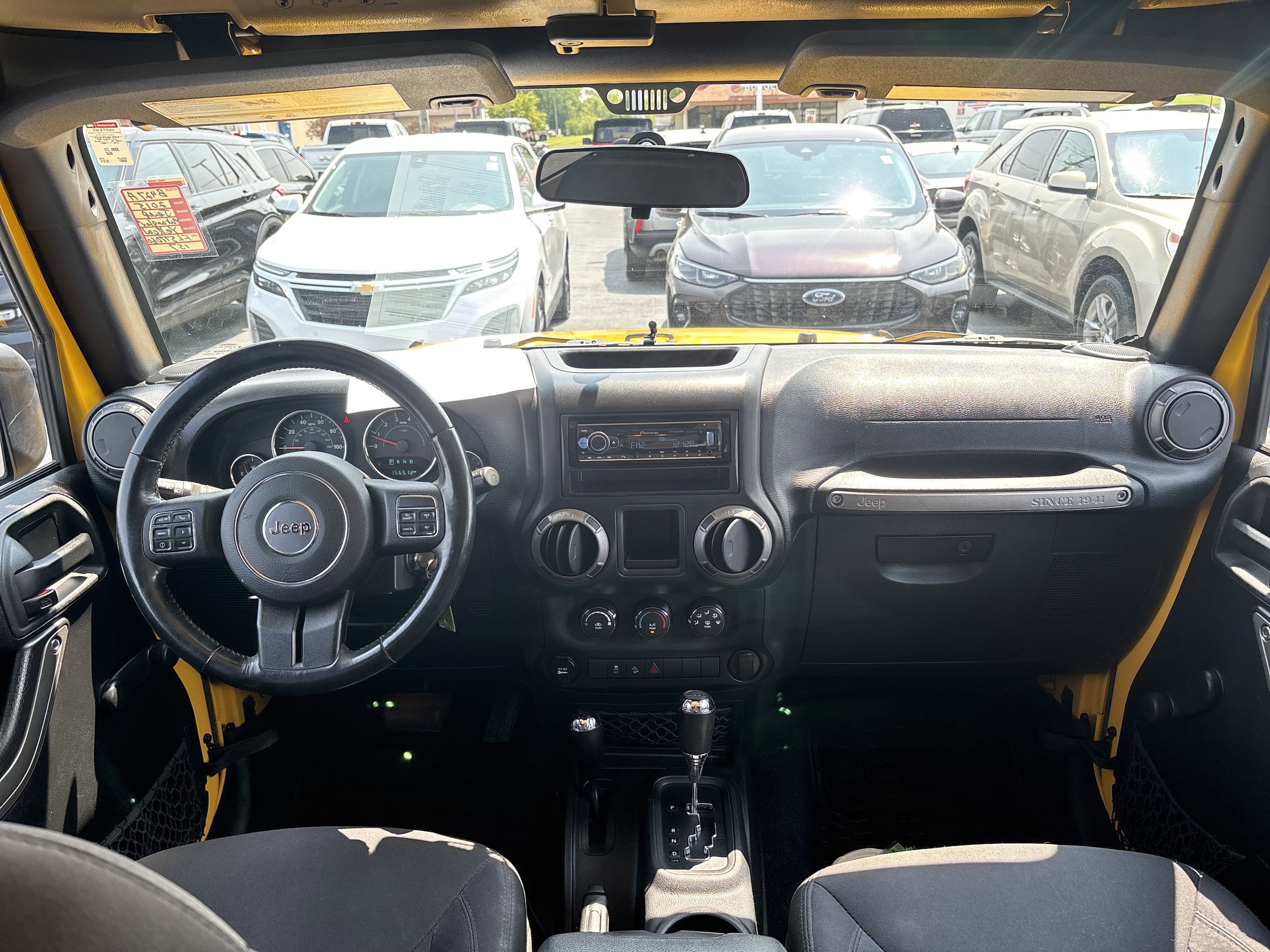Used 2015 Jeep Wrangler Sport with VIN 1C4AJWAG8FL577060 for sale in Greenville, OH