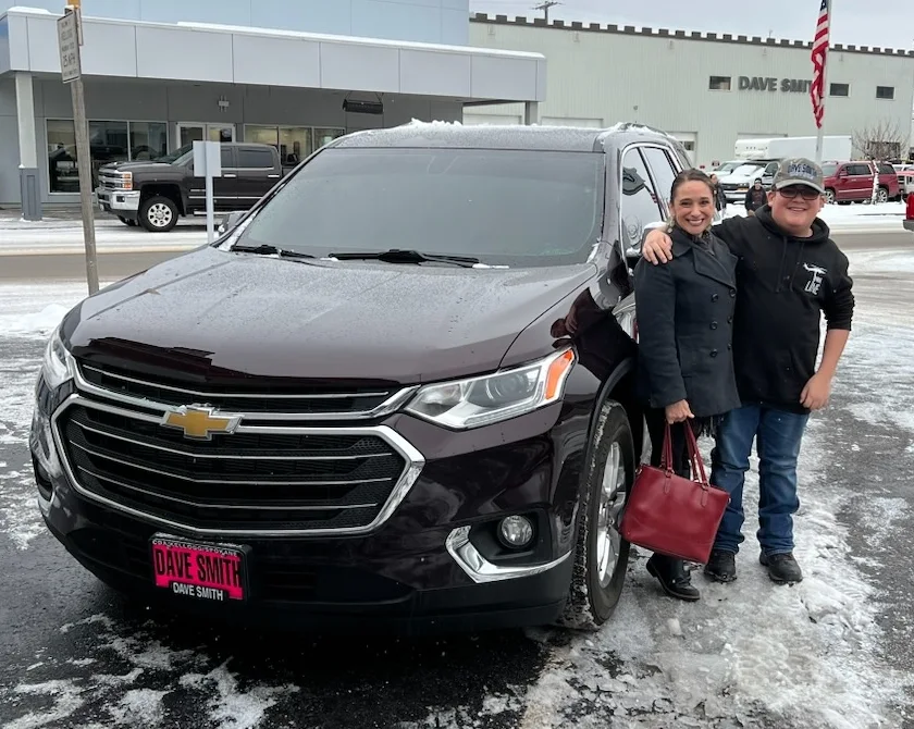 Happy family with vehicle bought from Dave Smith Motors