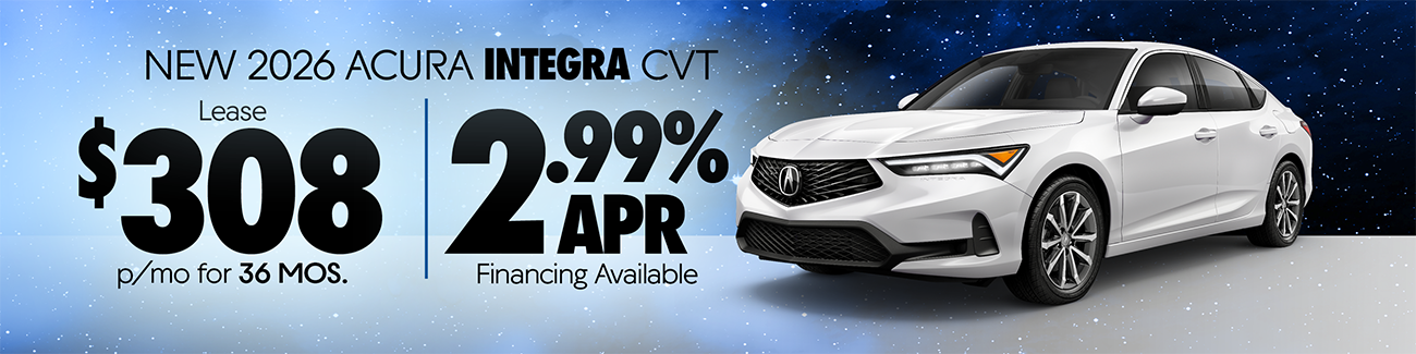 INTEGRA SPECIAL FROM DAVE WHITE ACURA