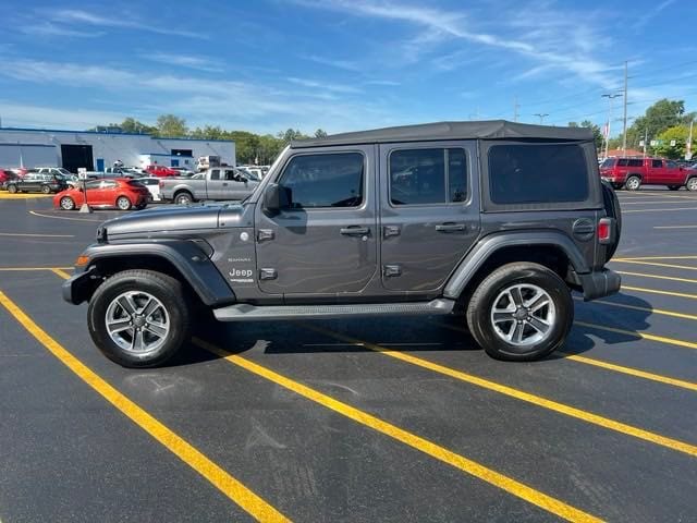 Used 2018 Jeep All-New Wrangler Unlimited Sahara with VIN 1C4HJXENXJW202453 for sale in Sylvania, OH