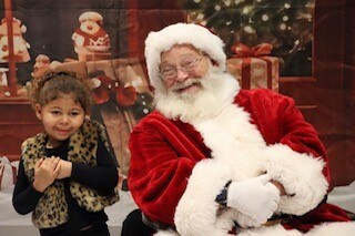 Santa with kids