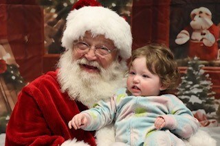 Santa with kids