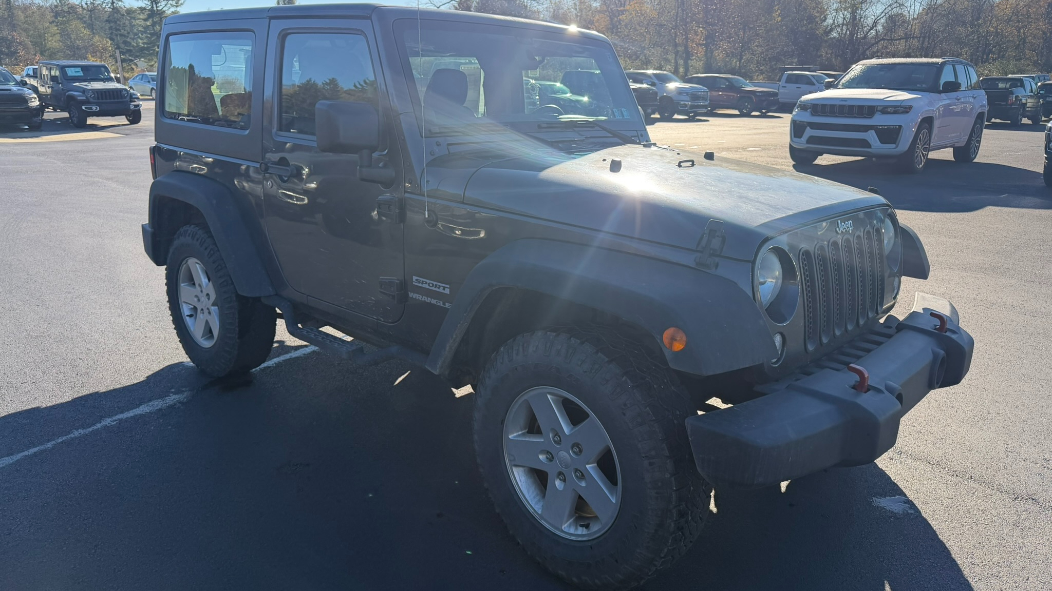 Used 2014 Jeep Wrangler Sport with VIN 1C4AJWAG7EL299203 for sale in Corry, PA