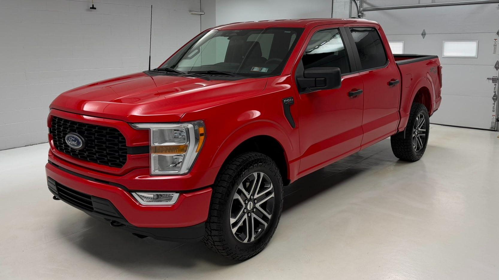 Red 2022 Ford F-150 Pickup Truck Four-Wheel Drive Automatic