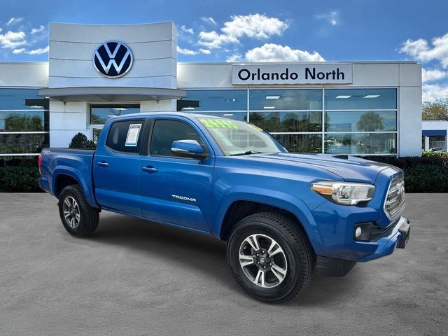 Blazing Blue 2017 Toyota Tacoma TRD Sport V6 Double Cab RWD Pickup Truck 4X2 6-Speed Automatic