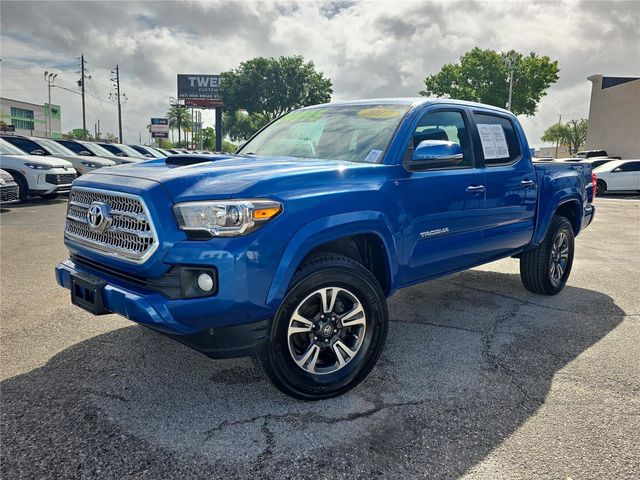 Blazing Blue 2017 Toyota Tacoma TRD Sport V6 Double Cab RWD Pickup Truck 4X2 6-Speed Automatic